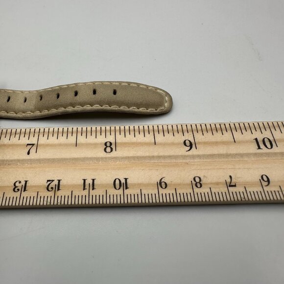 Timex Expedition Watch Women Silver Tone Beige Leather Band Indiglo New Battery - Picture 9 of 14